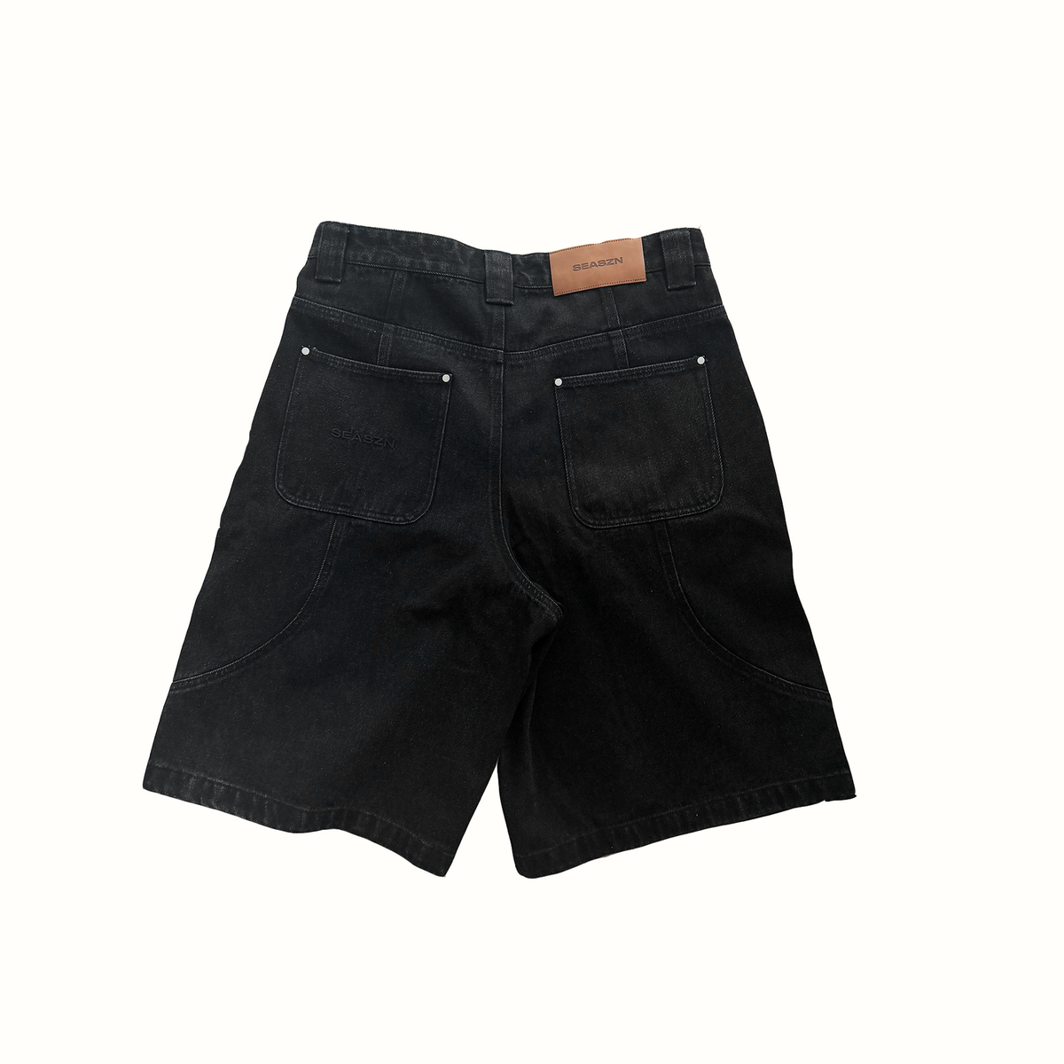 [DENIM] Shorts Washed Black