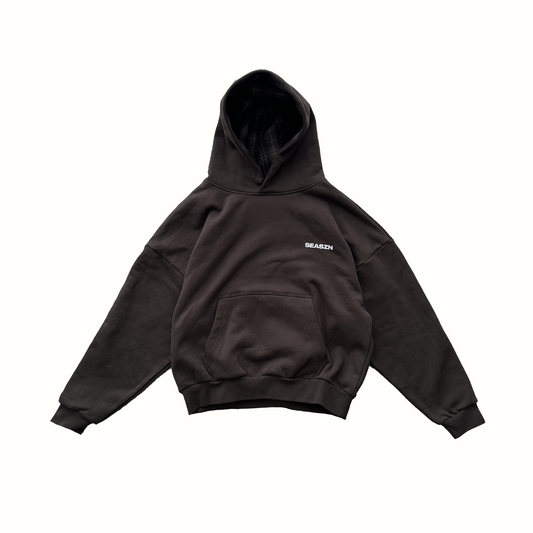 [FLANNEL] Hoodie Brown
