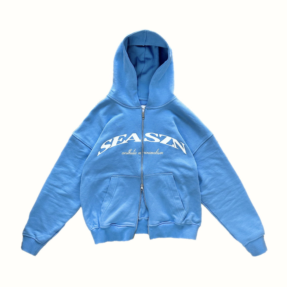 [AM] Zipped Hoodie Blue - XLARGE (SAMPLE SALE)